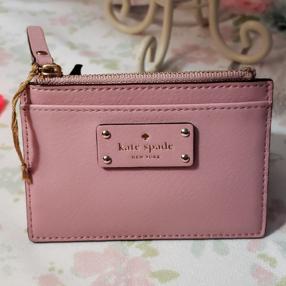 kate spade Accessories - Kate Spade slim pink card holder